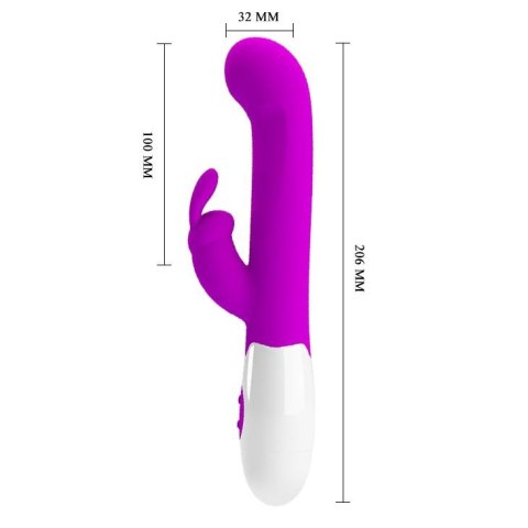 Wibrator króliczek silikonowy Pretty Love Centaur 30 funkcji fioletowy