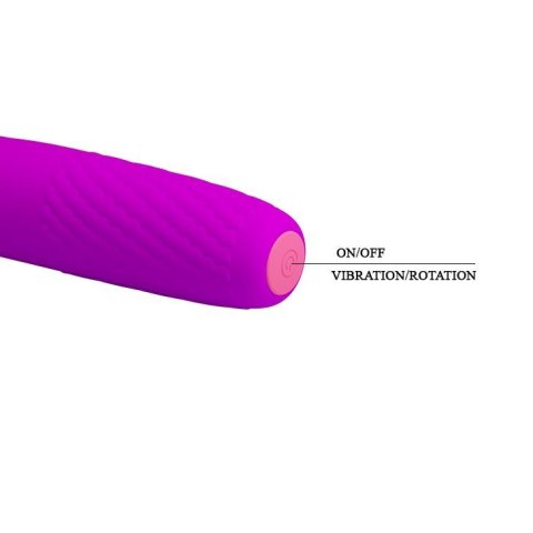 Mini wibrator obrotowy Pretty Love Burke silikonowy ładowalny
