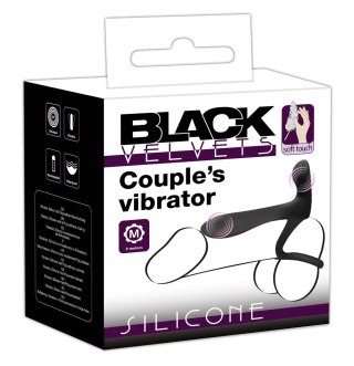 Pierścień wibrujący Black Velvets silikonowy USB 14 cm