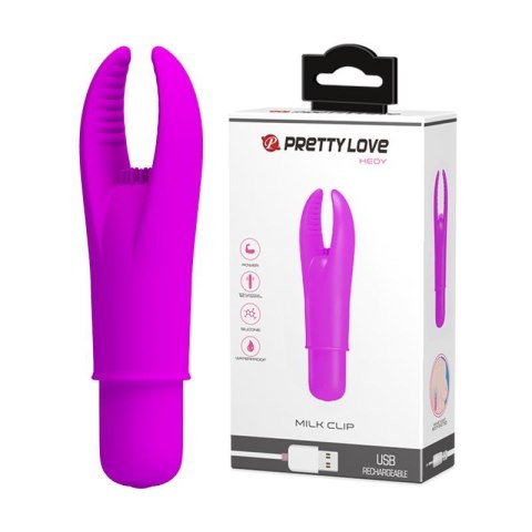 Stymulator łechtaczki Pretty Love Hedy silikonowy 12 wibracji