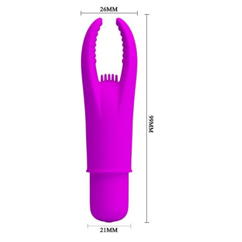 Stymulator łechtaczki Pretty Love Hedy silikonowy 12 wibracji