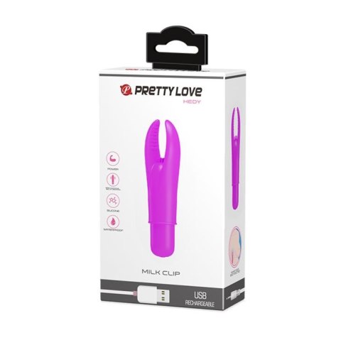 Stymulator łechtaczki Pretty Love Hedy silikonowy 12 wibracji