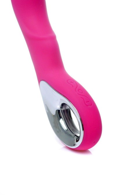 Wibrator punktu G silikonowy B Series Magic różowy USB 20 cm