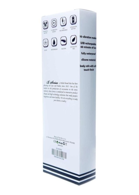 Wibrator punktu G silikonowy B Series Magic różowy USB 20 cm