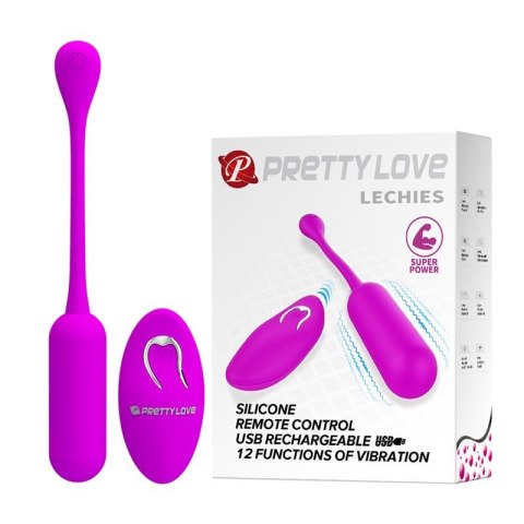 Wibrujące jajko bezprzewodowe z pilotem Pretty Love Lechies silikonowe