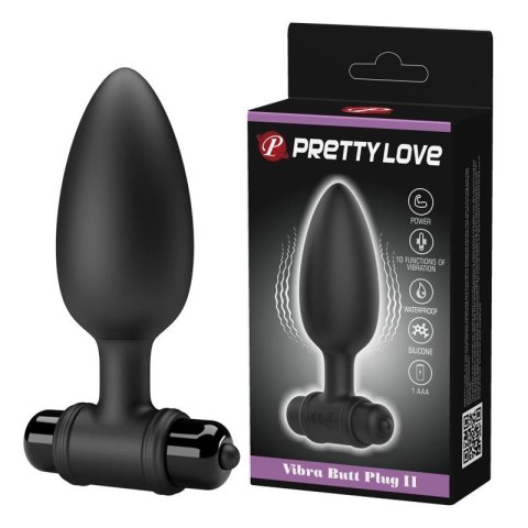 Wibrujący korek analny silikonowy Pretty Love 10 funkcji