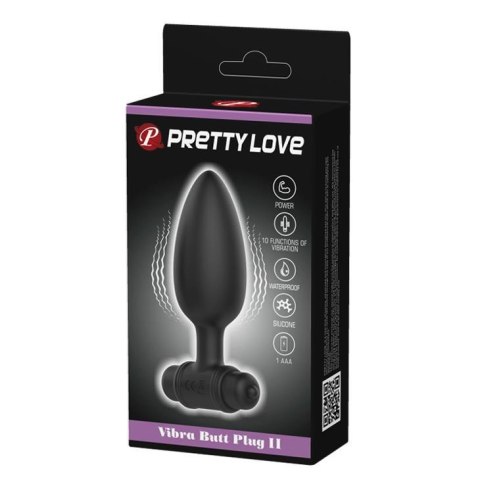 Wibrujący korek analny silikonowy Pretty Love 10 funkcji