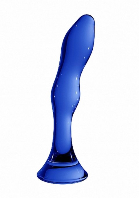 Dildo szklane Gallant Chrystalino niebieskie 18 cm