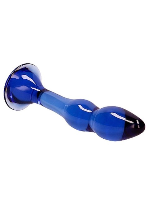 Dildo szklane Gallant Chrystalino niebieskie 18 cm