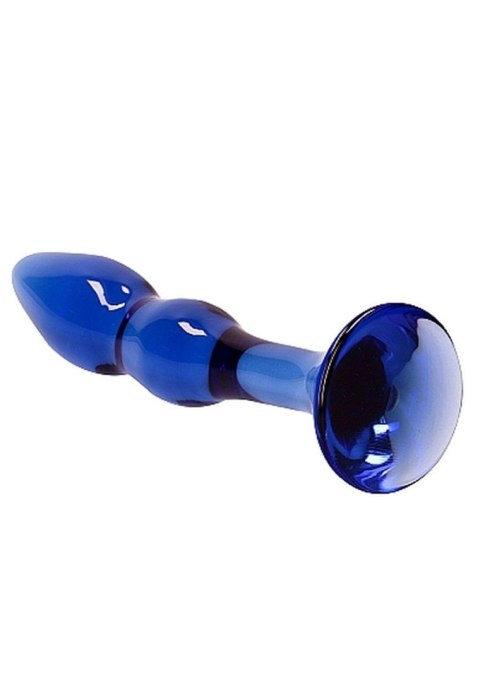 Dildo szklane Gallant Chrystalino niebieskie 18 cm
