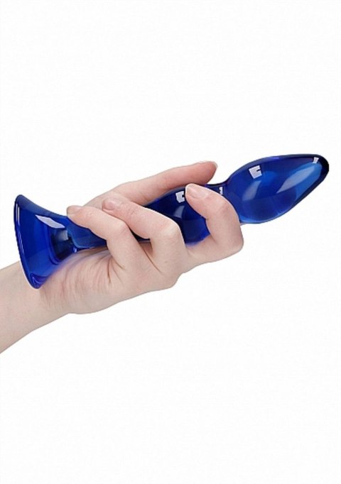 Dildo szklane Gallant Chrystalino niebieskie 18 cm