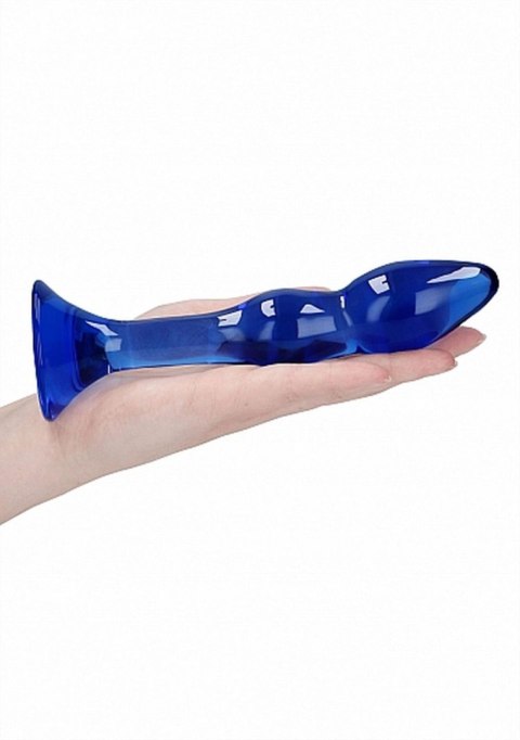 Dildo szklane Gallant Chrystalino niebieskie 18 cm