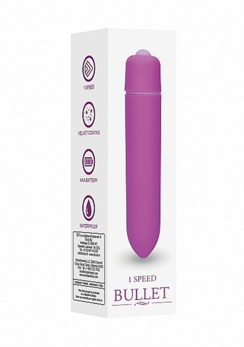 Jednobiegowy wibrator bullet Be Good Tonight fioletowy 9 cm