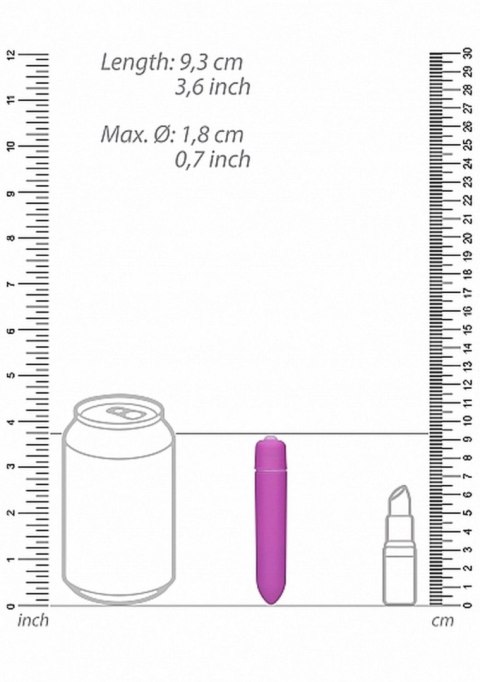 Jednobiegowy wibrator bullet Be Good Tonight fioletowy 9 cm
