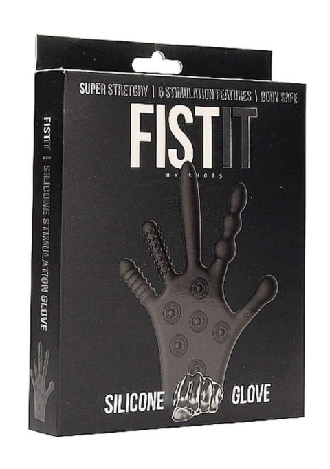 Silikonowa rękawica stymulująca Fist It czarna