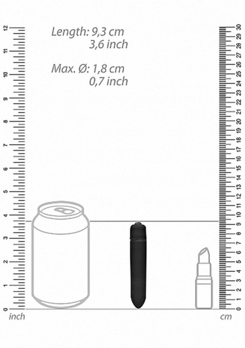 Wibrator bullet jednobiegowy Be Good Tonight czarny 9 cm