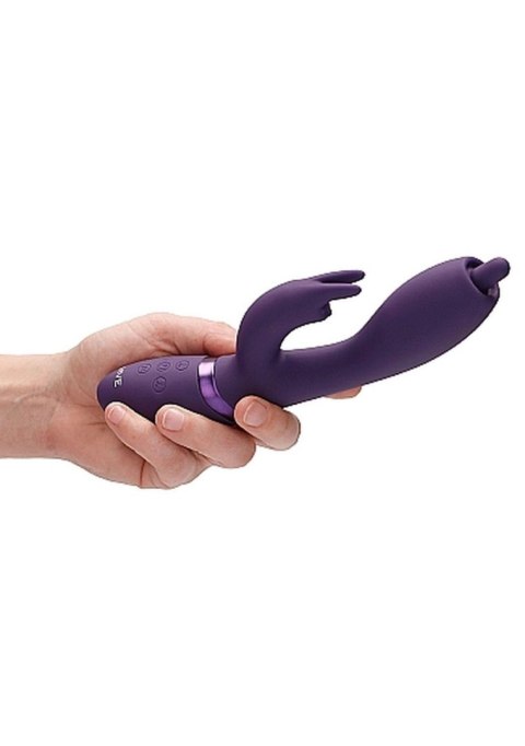 Wibrator króliczek Vive Nilo fioletowy obrotowy USB
