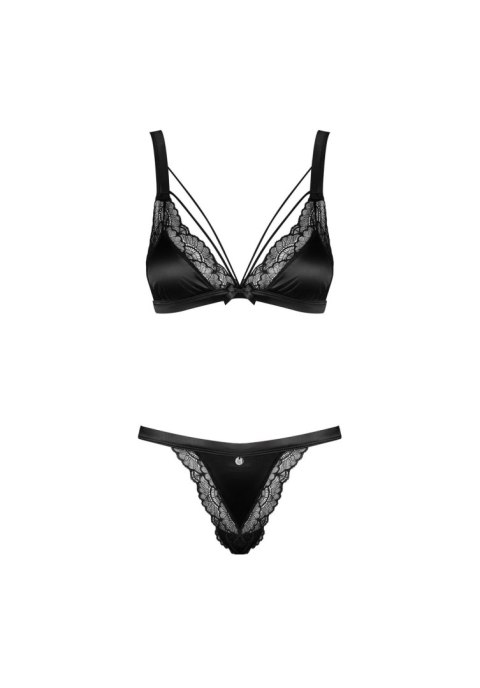 Komplet bielizny Eloissa Obsessive satynowy L/XL