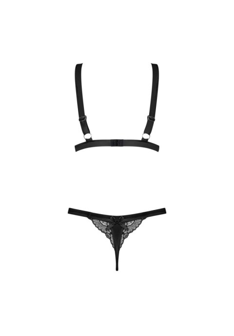 Komplet bielizny Eloissa Obsessive satynowy L/XL