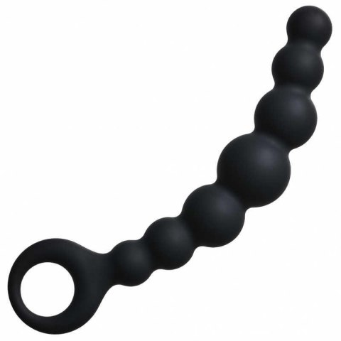 Łańcuszek analny silikonowy Lola Toys czarny 18 cm