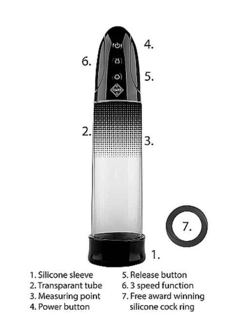 Pompka próżniowa automatyczna Pumped czarna USB