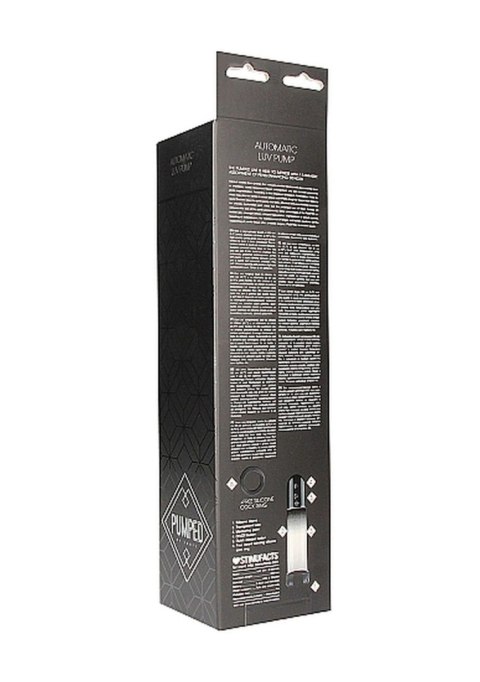 Pompka silikonowa Pumped Automatic Luv czarna 20 cm