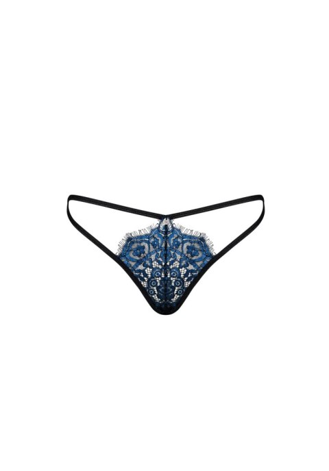 Stringi Obsessive Yassmyne koronkowe niebieskie L/XL