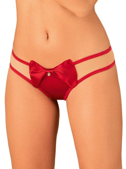 Stringi Rubinesa Obsessive czerwone z kokardką L/XL