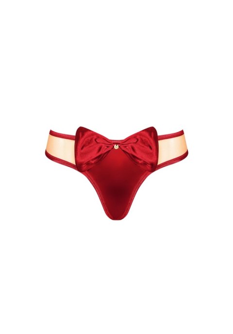 Stringi Rubinesa Obsessive czerwone z kokardką L/XL