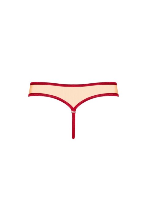Stringi Rubinesa Obsessive czerwone z kokardką L/XL