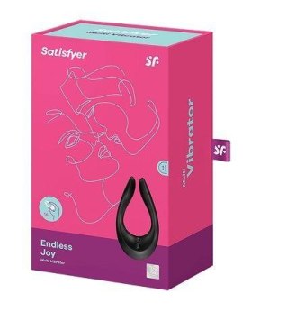 Wibrator dla par Satisfyer Endless Joy czarny silikonowy USB 13 cm