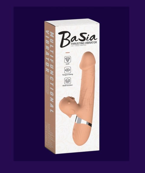 Wibrator posuwisty z językiem Lyla silikonowy USB
