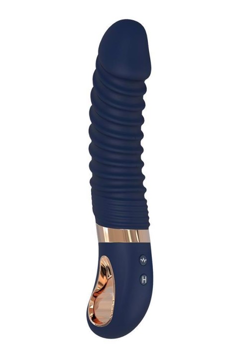 Wibrator punktu G Nereos granatowy silikonowy Dream Toys USB 23 cm