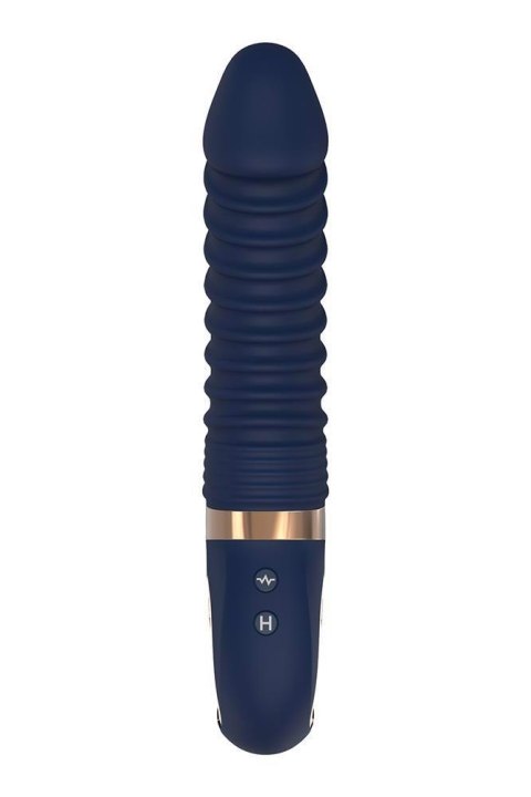 Wibrator punktu G Nereos granatowy silikonowy Dream Toys USB 23 cm