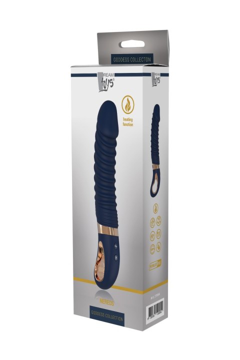 Wibrator punktu G Nereos granatowy silikonowy Dream Toys USB 23 cm