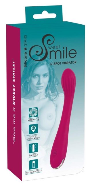 Wibrator punktu G Sweet Smile silikonowy USB 20 cm