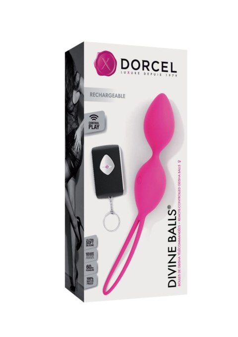 Kulki gejszy wibrujące Dorcel Divine Balls różowe USB