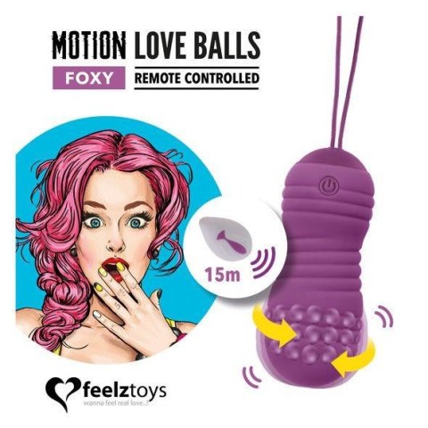 Kulki wibrujące FeelzToys Foxy z pilotem USB