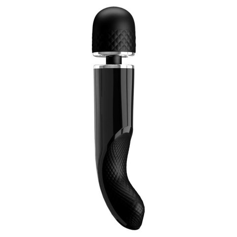 Masażer wibracyjny Pretty Love super mocny silikonowy czarny USB 24 cm