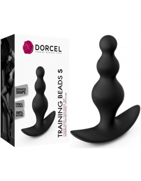 Silikonowy korek analny koralikowy treningowy Dorcel S 10 cm