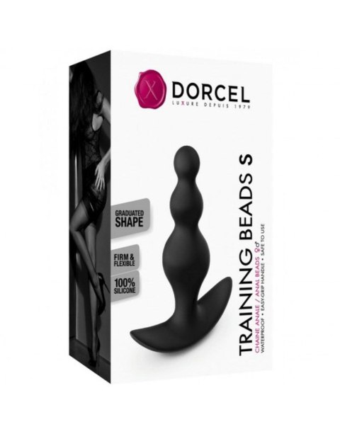 Silikonowy korek analny koralikowy treningowy Dorcel S 10 cm