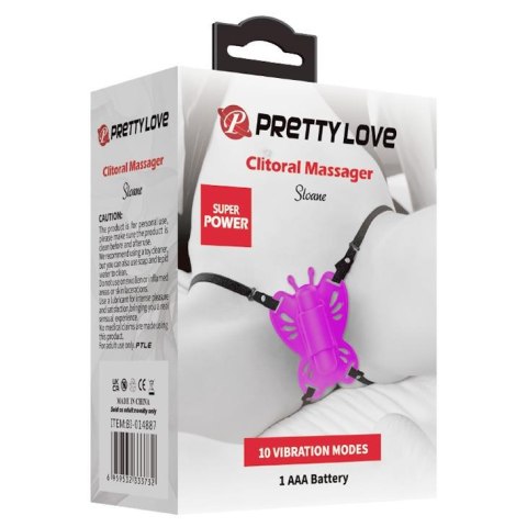 Stymulator łechtaczki Pretty Love Sloane silikonowy fioletowy