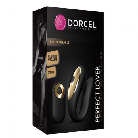 Wibrator Dorcel Perfect Lover dla par czarny silikonowy USB 8cm