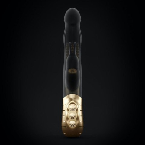 Wibrator króliczek Dorcel Baby Rabbit czarno złoty USB 22 cm