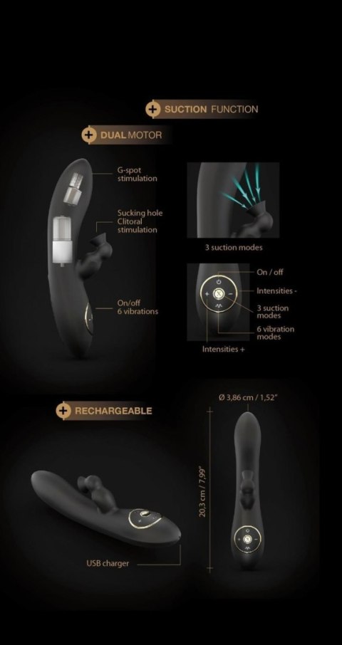 Wibrator króliczek Dorcel Divine Rabbit silikonowy USB