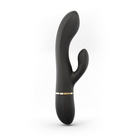 Wibrator króliczek Dorcel Glam Rabbit silikonowy czarny USB 21,8 cm