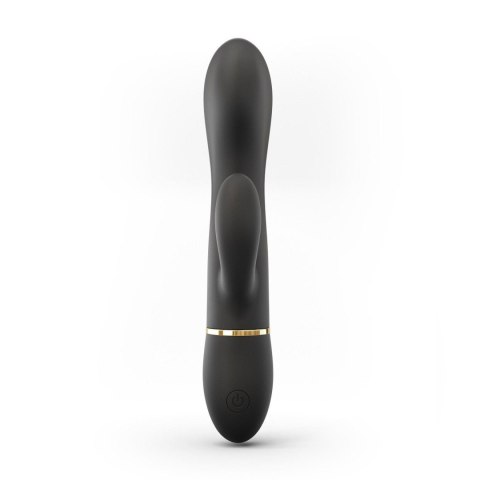 Wibrator króliczek Dorcel Glam Rabbit silikonowy czarny USB 21,8 cm