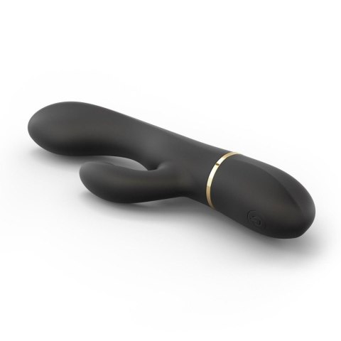 Wibrator króliczek Dorcel Glam Rabbit silikonowy czarny USB 21,8 cm