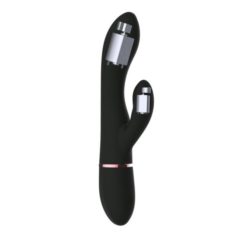 Wibrator króliczek Dorcel Glam Rabbit silikonowy czarny USB 21,8 cm