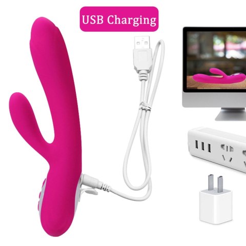 Wibrator króliczek Lyla silikonowy podgrzewający USB